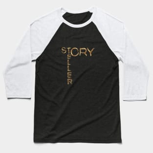 Storyteller Gold Baseball T-Shirt